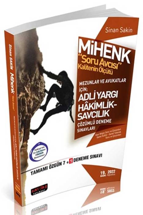 Savaş MİHENK Soru Avcısı Adli Hakimlik 7+1 Deneme Mezunlar ve Avukatlar İçin