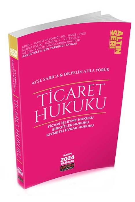 Ticaret Hukuku Konu Anlatımı Savaş Yayınevi