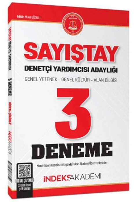 Sayıştay Denetçi Yardımcısı Adaylığı 3 Deneme Çözümlü İndeks Akademi Yayıncılık