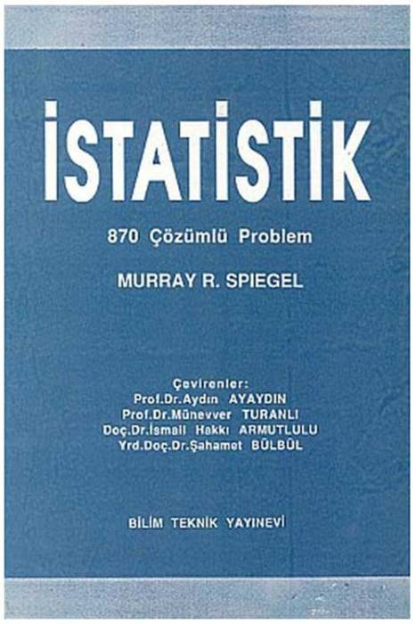 Schaums İstatistik 870 Çözümlü Problem Bilim Teknik Yayınevi