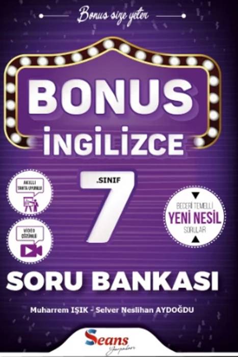 Seans 7.Sınıf Bonus İngilizce Soru Bankası Seans Yayınları