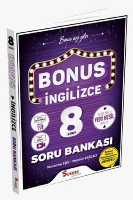 Seans 8.sınıf Bonus İngilizce Soru Bankası Seans Yayınları