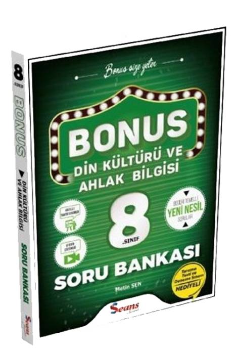 Seans Bonus 8.Sınıf Din Kültürü Ve Ahlak Bilgisi Soru Bankası Seans Yayınları