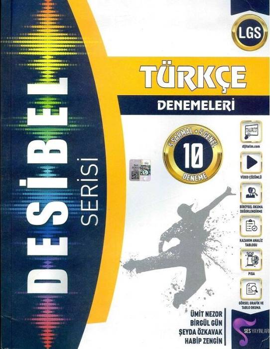 Ses 8. Sınıf LGS Türkçe Desibel Serisi 10 Deneme Ses Yayınları