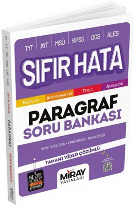 Sıfır Hata Paragraf Soru Bankası Miray Yayınları