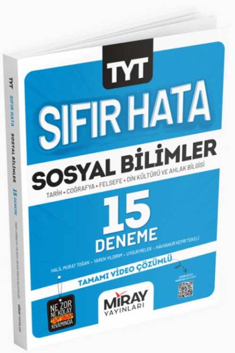 Sıfır Hata TYT Sosyal Bilimler 15 Deneme Miray Yayınları