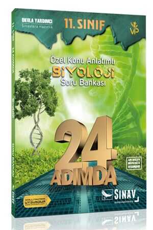 Sınav 11. Sınıf Biyoloji 24 Adımda Özel Konu Anlatımlı Soru Bankası Sınav Yayınları