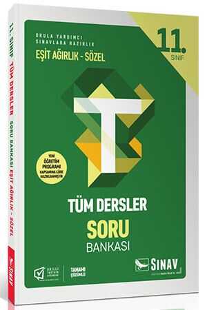 Sınav 11. Sınıf Tüm Dersler Eşit Ağırlık Sözel Soru Bankası Sınav Yayınları