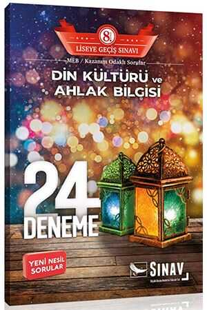 Sınav 8. Sınıf LGS Din Kültürü ve Ahlak Bilgisi 24 Deneme Sınav Yayınları