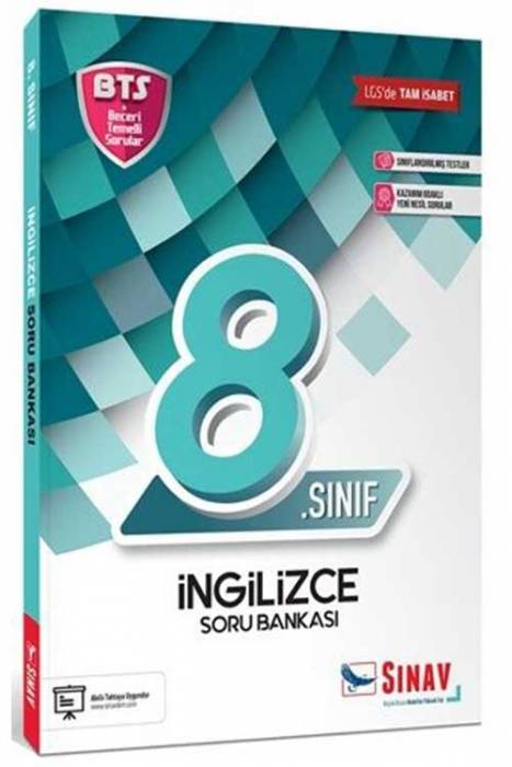 Sınav 8. Sınıf LGS İngilizce Soru Bankası Sınav YayınlarıSınav 8. Sınıf BTS LGS İngilizce Soru Bankası Sınav Yayınları