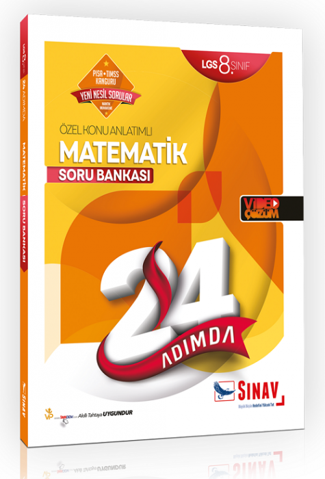 Sınav 8. Sınıf LGS Matematik 24 Adımda Özel Konu Anlatımlı Soru Bankası Sınav Yayınları