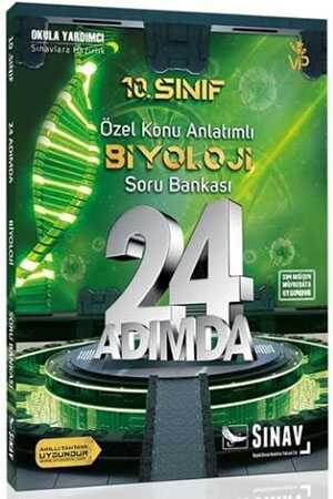 Sınav 10. Sınıf Biyoloji 24 Adımda Özel Konu Anlatımlı Soru Bankası Sınav Yayınları