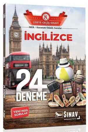 Sınav 8. Sınıf LGS İngilizce 24 Deneme Sınav Yayınları