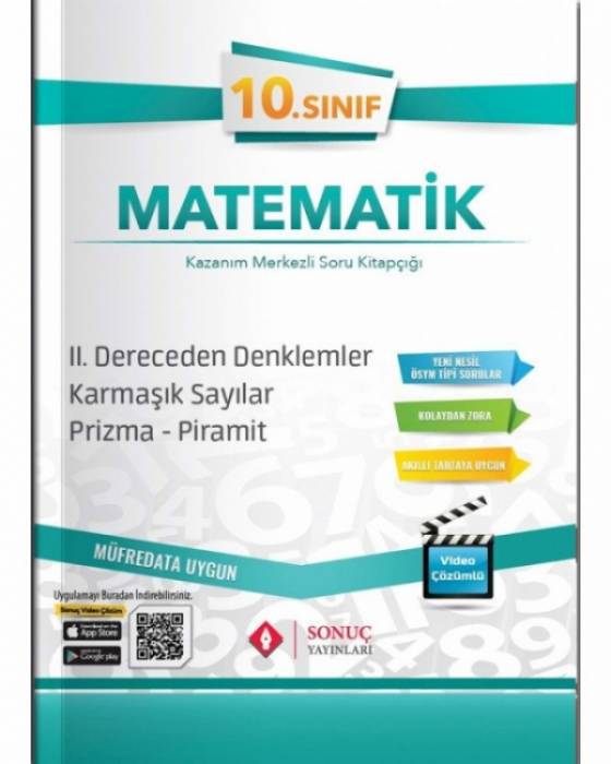 Sonuç 10. Sınıf II.Dereceden Denklemler Karmaşık Sayılar Prizma - Pramit Soru Kitapçığı Sonuç Yayınları