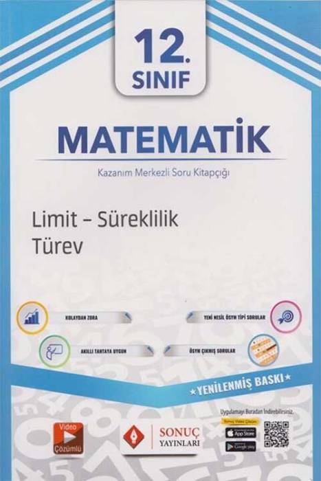 12. Sınıf Matematik Limit Süreklilik Türev Sonuç Yayınları