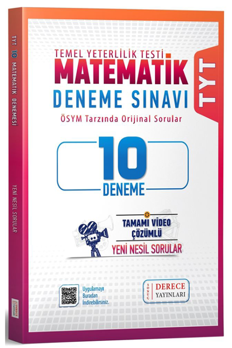 Derece TYT Matematik 10 lu Deneme Derece Yayınları