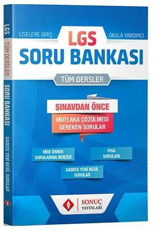 Sonuç LGS Tüm Dersler Soru Bankası Sonuç Yayınları