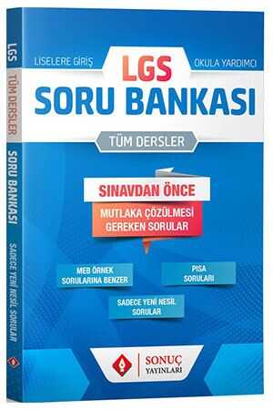 Sonuç LGS Tüm Dersler Soru Bankası Sonuç Yayınları