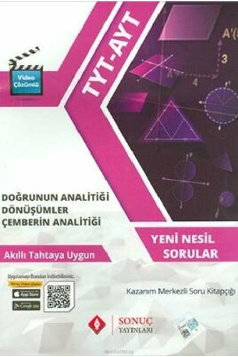 Sonuç TYT AYT Doğrunun Analitiği Çemberin Analitiği Dönüşümler Sonuç Yayınları