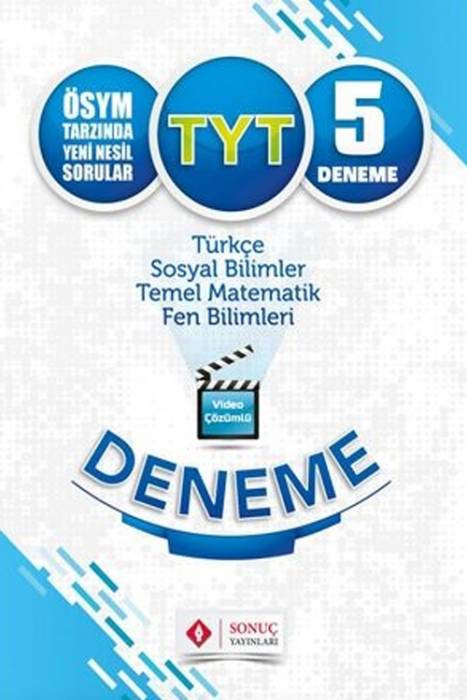 Sonuç TYT Video Çözümlü 5 Deneme Karekodlu Sonuç Yayınları