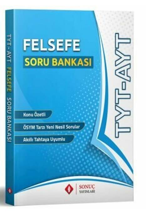 Sonuç YKS TYT AYT Felsefe Soru Bankası Sonuç Yayınları