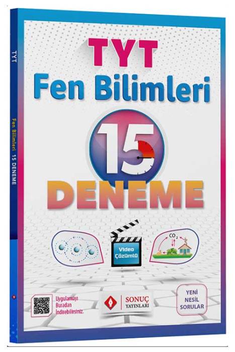 Sonuç YKS TYT Fen Bilimleri 15 Deneme Video Çözümlü Sonuç Yayınları