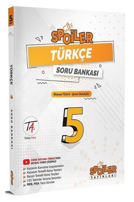 Spoiler 5. Sınıf Türkçe Soru Bankası Spoiler Yayınları