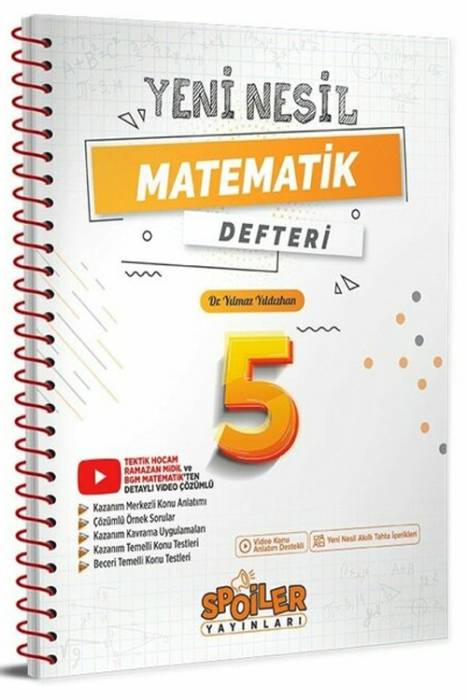 Spoiler 5.Sınıf Matematik Defteri Spoiler Yayınları