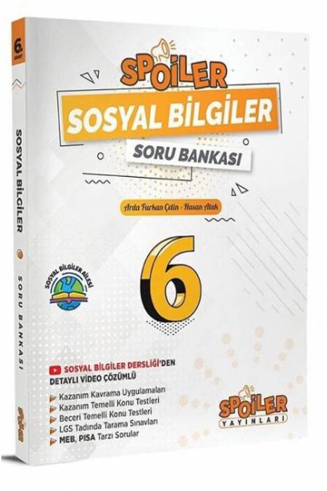 Spoiler 6. Sınıf Sosyal Bilgiler Soru Bankası Spoiler Yayınları