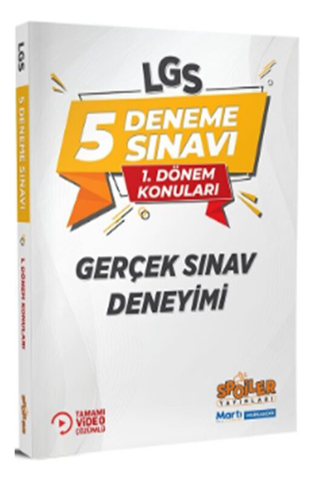 Spoiler 8. Sınıf LGS 1. Dönem 5 Deneme Sınavı Spoiler Yayınları