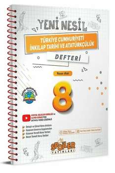 Spoiler 8.Sınıf Türkiye Cumhuriyeti İnkılap Tarihi ve Atatürkçülük Yeni Nesil Defter Spoiler Yayınları - Thumbnail