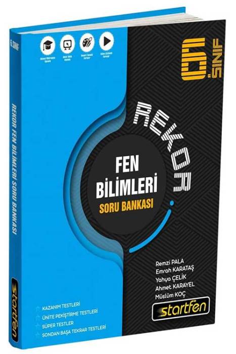 Startfen 6. Sınıf Fen Bilimleri Rekor Soru Bankası Startfen Yayınları