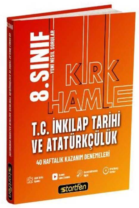 Startfen 8. Sınıf İnkılap Tarihi 40 Haftalık Kazanım Deneme Startfen Yayınları