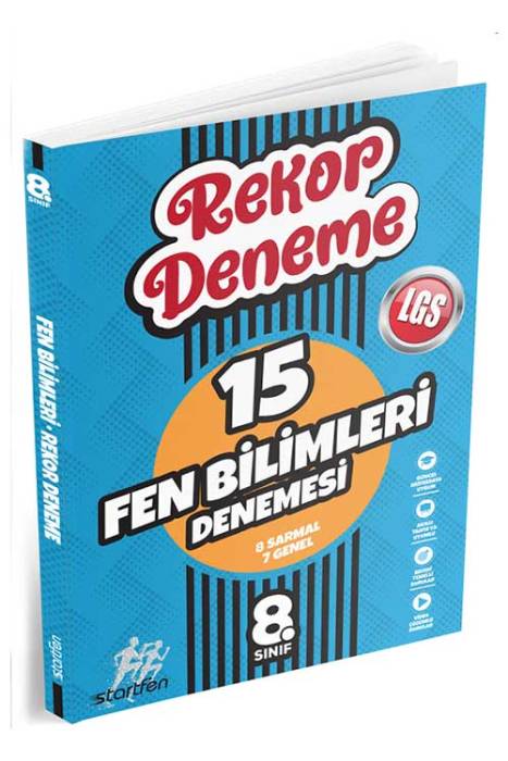 Startfen 8. Sınıf LGS Fen Bilimleri Rekor 15 Deneme Startfen Yayınları