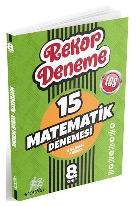 Startfen 8. Sınıf LGS Matematik Rekor 15 Deneme Startfen Yayınları