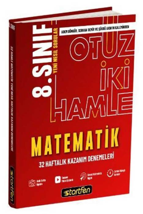 Startfen 8. Sınıf Matematik 32 Haftalık Kazanım Deneme Startfen Yayınları