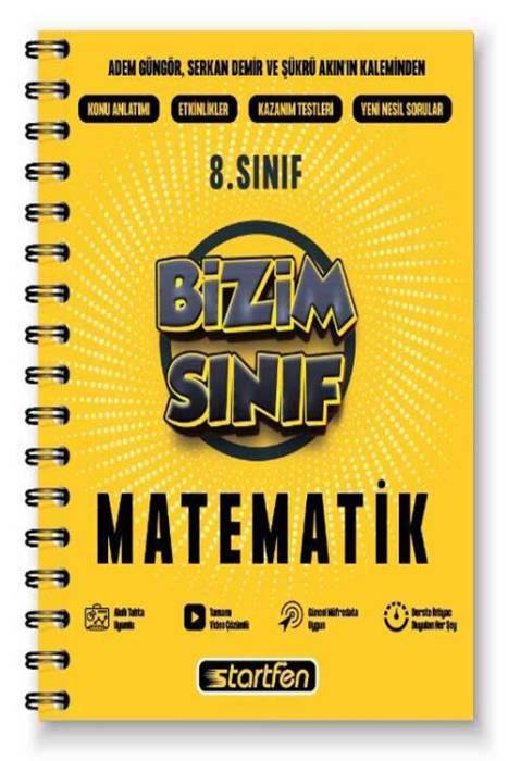 Startfen 8. Sınıf Matematik Bizim Sınıf Defter Startfen Yayınları