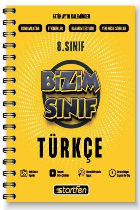 Startfen 8. Sınıf Türkçe Bizim Sınıf Defter Startfen Yayınları