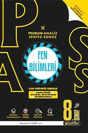 Startfen Pass 8. Sınıf Fen Bilimleri Soru Bankası Startfen Yayınları