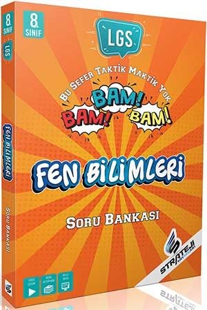 Strateji 8. Sınıf LGS Fen Bilimleri Bam Bam Soru Bankası Strateji Yayınları