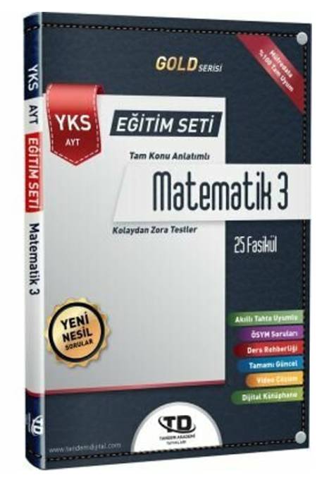 Tandem AYT Matematik Gold Serisi 3 Eğitim Seti Tandem Yayınları