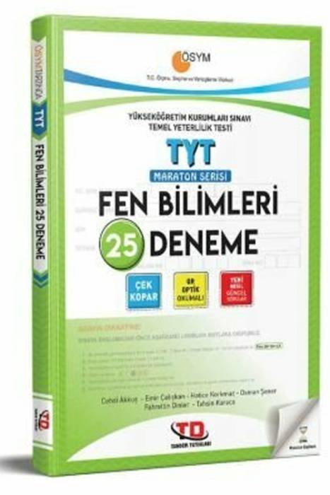 Tandem TYT Fen Bilimleri Maraton Serisi 25 Deneme Tandem Yayınları