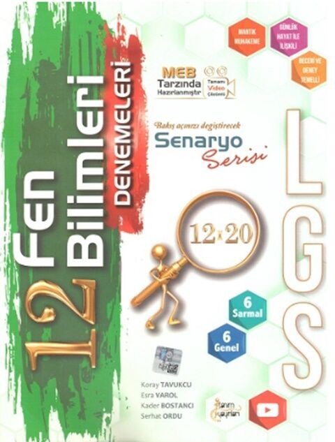 8. Sınıf LGS Fen Bilimleri 12 x 20 Deneme Tanım Yayınları