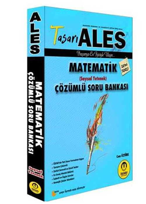 Tasarı 2020 ALES Matematik Çözümlü Soru Bankası Tasarı Akademi Yayınları