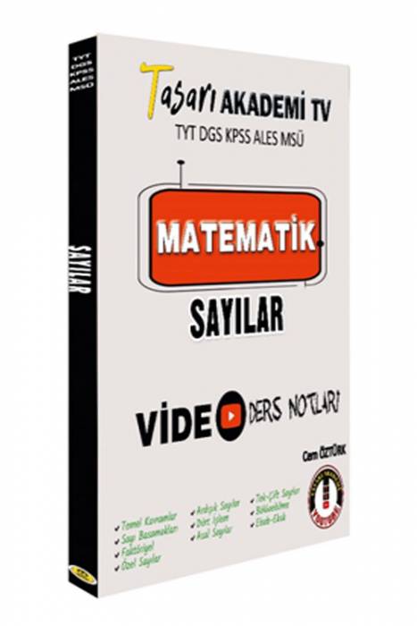 Tasarı DGS ALES TYT Matematik Sayılar Video Ders Notları Tasarı Yayınları