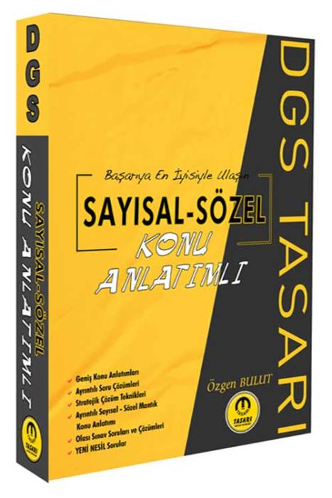 Tasarı DGS Sayısal Sözel Konu Anlatımı Tasarı Yayınları