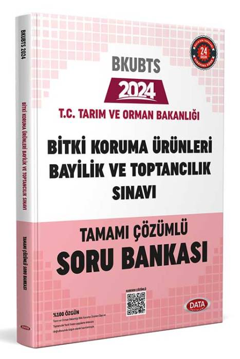 T.C. Tarım ve Orman Bakanlığı 2024 Bitki Koruma Ürünleri Bayilik ve Toptancılık Sınavı Tamamı Çözümlü Soru Bankası Data Yayınları