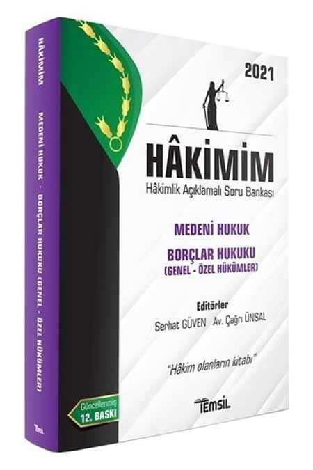 Temsil 2021 Hakimim Hakimlik Medeni Hukuk-Borçlar Hukuku Soru Bankası Çözümlü Temsil Yayınları