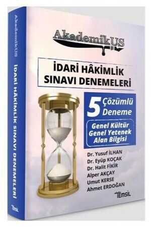 Temsil AkademikUS İdari Hakimlik 5 Deneme Sınavı Temsil Yayınları