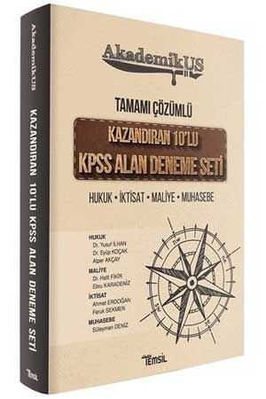 Temsil AkademikUS KPSS A Grubu Alan Kazandıran 10 Deneme Çözümlü Temsil Yayınları